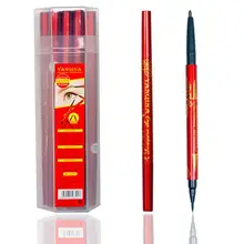 Подводка для глаз водостойкий черный карандаш легко носить долговечный Гладкий 24 часа натуральный не головокружение жидкий подводка для глаз макияж