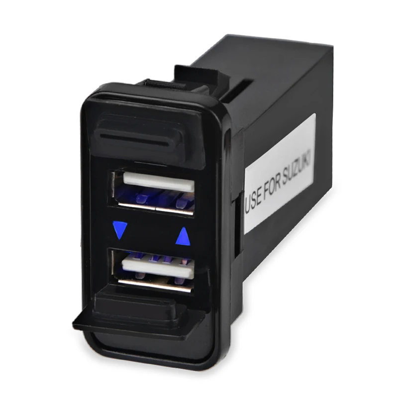 Автомобильное зарядное устройство с двумя USB портами для Suzuki|Кабели адаптеры и