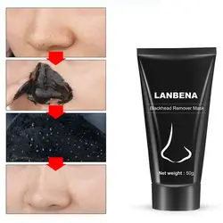 LANBENA для устранения черных точек маска-пилинг маска для носа лечение акне маска для уменьшения пор улучшить грубую глубокой очистки черный