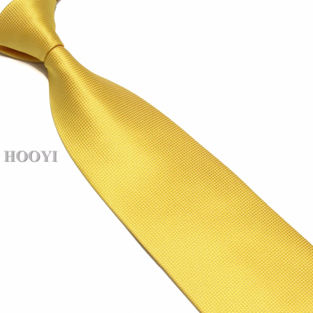 

HOOYI Solid Men Ties Business Neck Tie Mariage Wide Necktie Polyester Gift Wedding Gravata 10cm Width