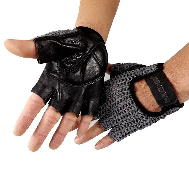 Модные перчатки из натуральной кожи, мужские и женские вязаные перчатки ручной работы, спортивное Вождение на открытом воздухе A088