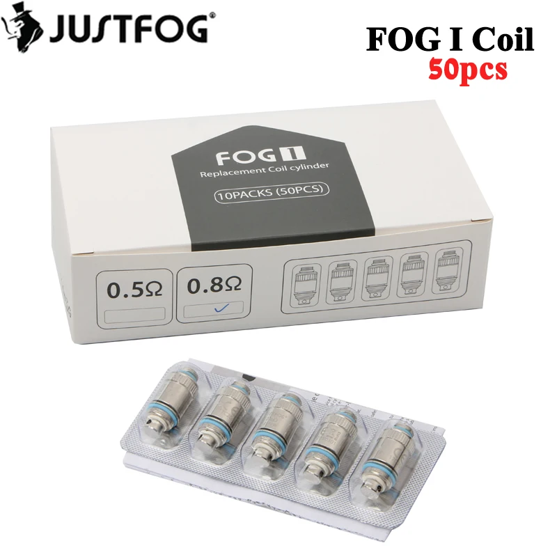Оригинальная катушка Justfog Fog1 50 шт./лот сменная для испарителя justfog Fog 1 I 0 5 Ом 8 |