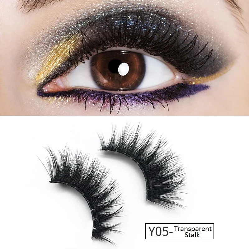 

3D Mink Eyelashes Makeup False Lashes Natural Long Curly Volum Full Extension Hand Made Wimpers Eye Lash Faux Cils Maquiagem