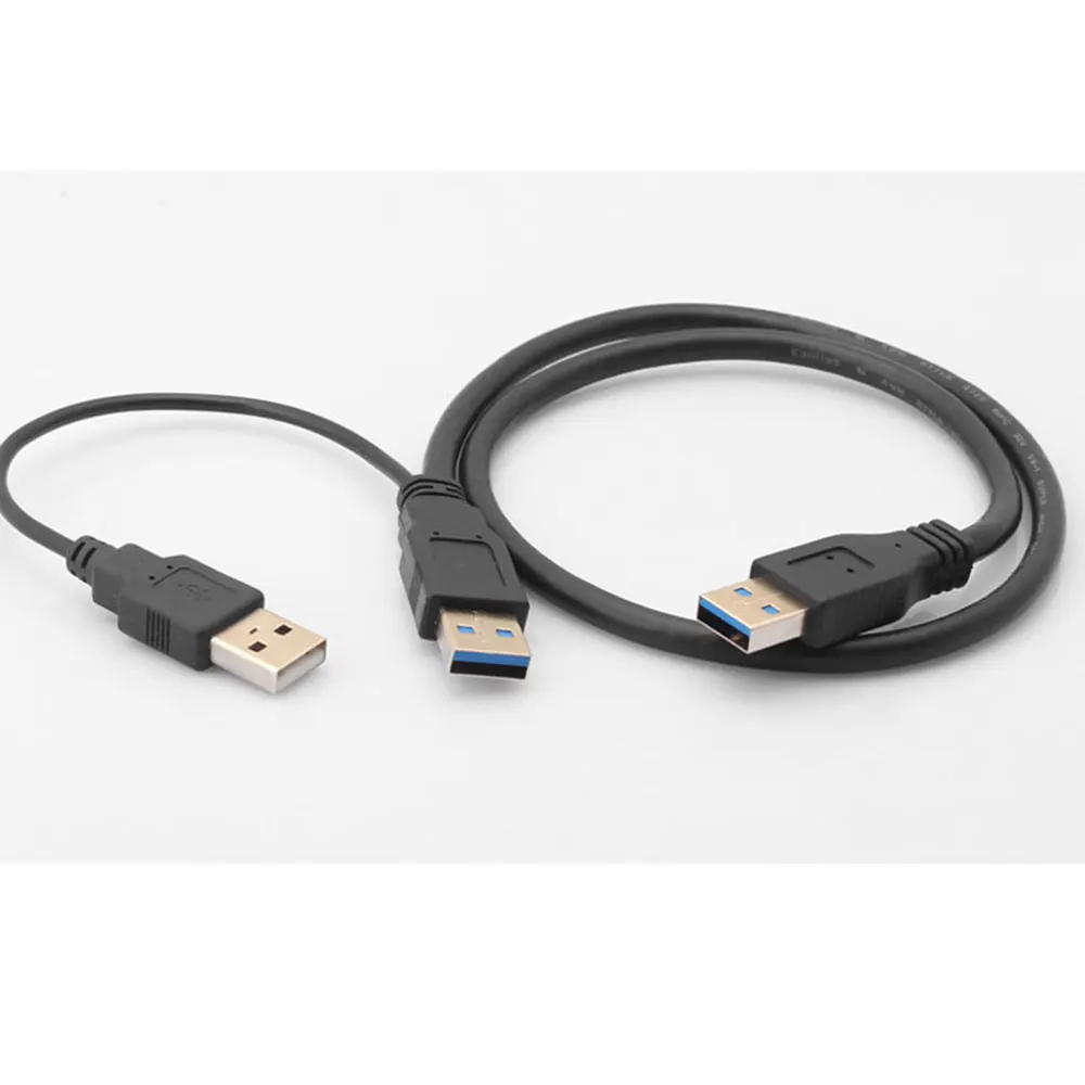 Leadzoe USB 3 0 кабель для передачи данных с разъемом 8 см двойной источник питания