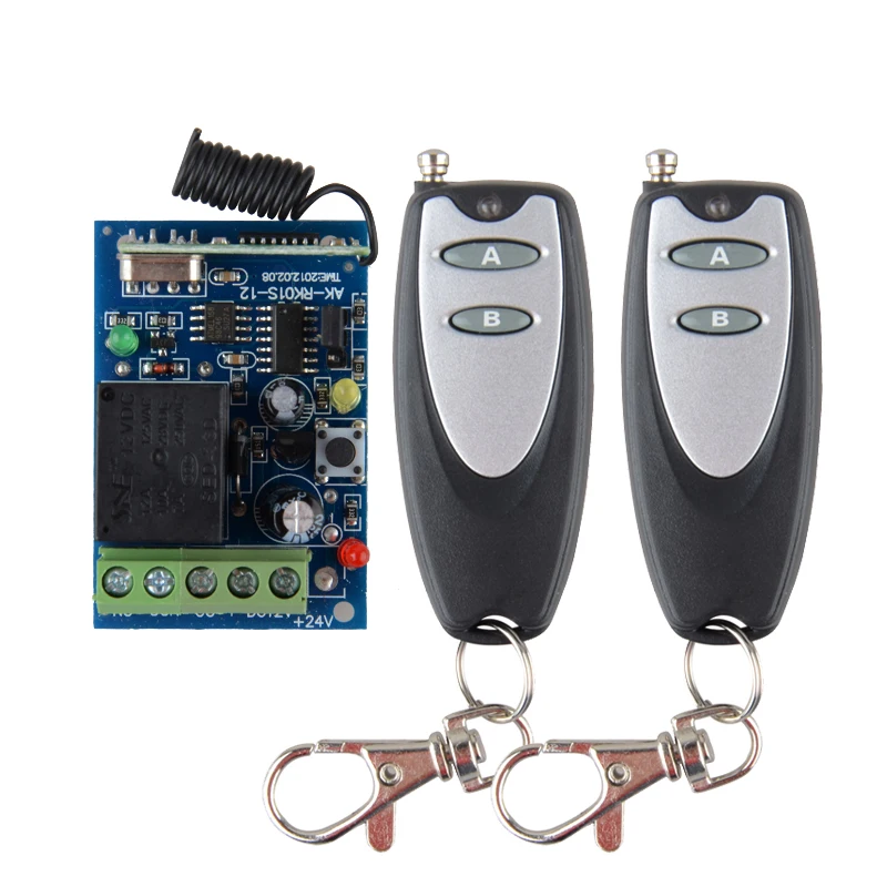 

Receiver Transmitter DC 12V 1CH Door Access Control System Wireless RF Remote Control Light Switch 315Mhz 433.92Mhz