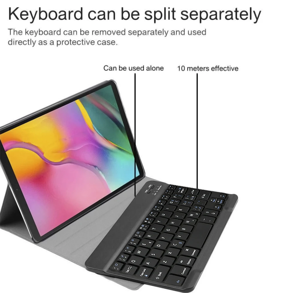 10 5 дюймов планшет клавиатура для samsung Galaxy Tablet S5e SM T720 T725 Bluetooth с кожаными чехлами