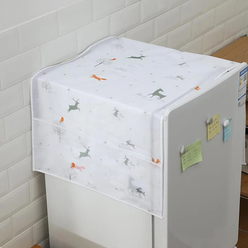1 шт. Бытовой Холодильник холодильник пылезащитный чехол полотенце с карманом сумки для хранения стиральная машина водонепроницаемый Органайзер подвесные сумки