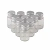 2ml Mini Glass Bottles Crafts Cute Bottles Aluminum Cover Empty Wishing Gift Bottles Jars Decorate 100pcs 6