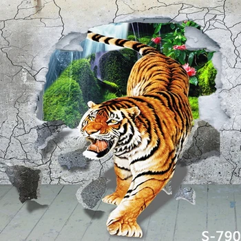 

3D Tiger Beast Backdrops Cartoon Vinyl Backdrops for Photography Baby Shower Background Studio Custom Camera fotografia