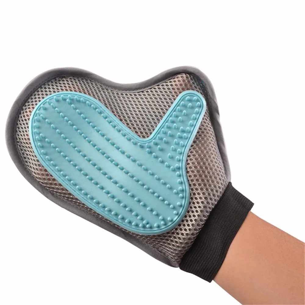 Gomaomi Pet Dogs Grooming Glove for Cats Gentle Deshedding Brush Glove Efficient Soft Pet Hair