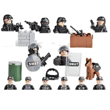 6 PZ hot SWAT city super police army Building Blocks mini military war figures model weapons guns bricks toys for children gift 6 PZ hot SWAT city super police army Building Blocks mini military war figures model weapons guns bricks toys for children gift