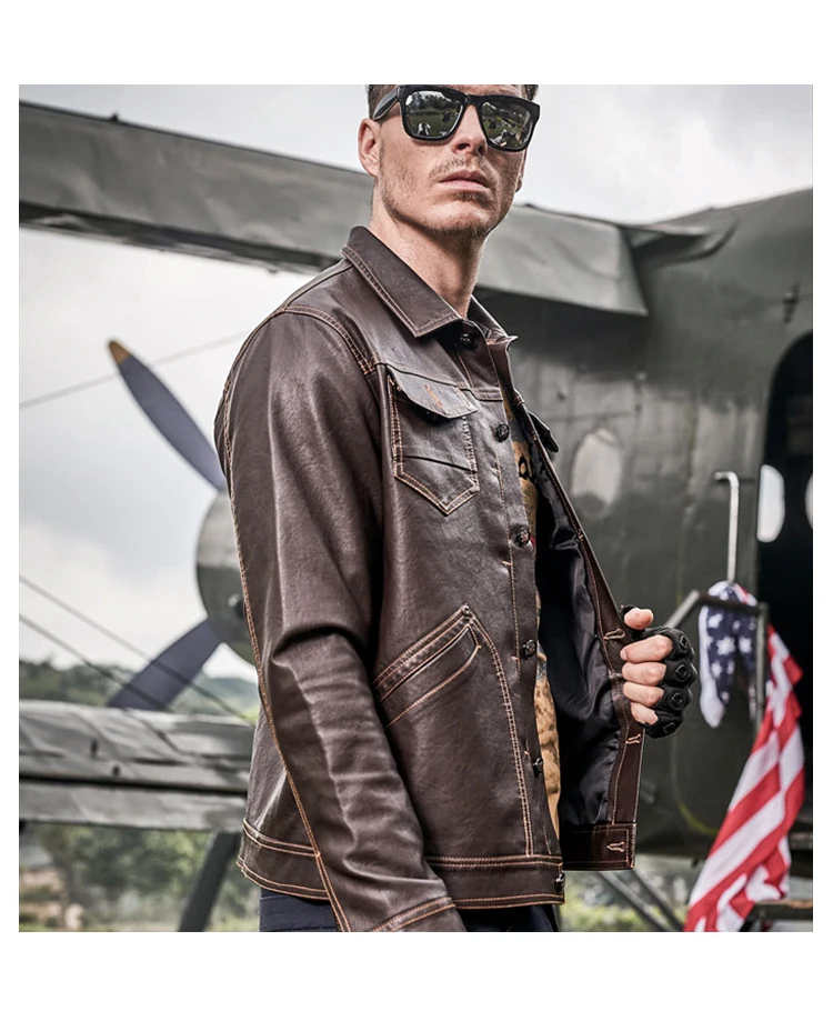 Großhandel 77 City Mörder Motorrad PU Lederjacke Ankunft Männer Cool Bomber Mantel Pilot Jacke Stehkragen Plus Größe 3XL Jacken J888 Von Laftfly, Großhandel 77 City Mörder Motorrad PU Lederjacke Ankunft Männer Cool Bomber Mantel Pilot Jacke Stehkragen Plus Größe 3XL Jacken J888 Von Laftfly,