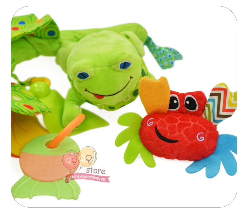 Для ребенка плюшевые чучело взять длинный мобильный мягкая кровать кроватки погремушка-грызунок игрушки для детей подарок денежная жаба