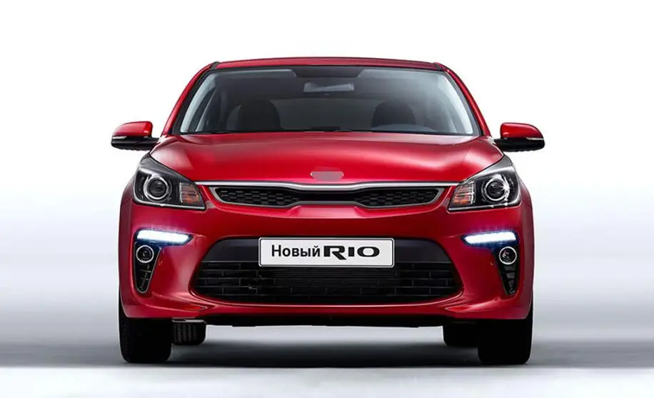 Для Kia Rio K2 Желтый поворотный сигнал стиль реле водонепроницаемый автомобильный DRL 12 В Светодиодный дневной ходовой светильник Дневной светильник противотуманная фара