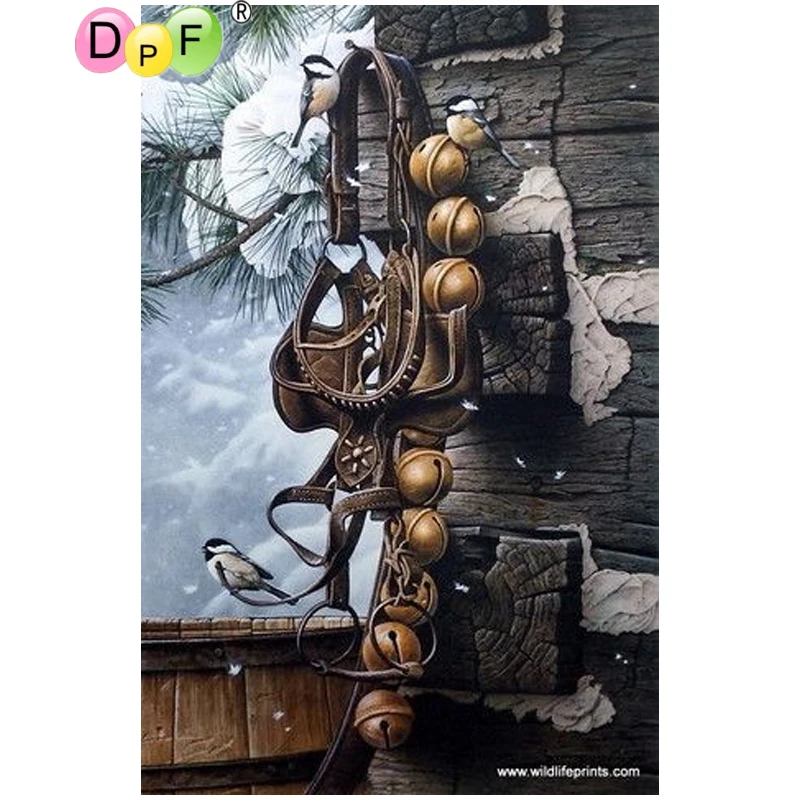 

DPF DIY The bell birds 5D wall painting home decor diamond mosaic square diamond embroidery crafts diamond painting cross stitch
