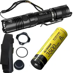 NITECORE P12GT тактический фонарь черный CREE XP-L HI V3 Светодиодный max 1000LM луч расстоянии 320 м Открытый фонарик ручной свет