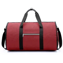 Женская дорожная сумка на плечо красная водонепроницаемая дорожная сумка мужская одежда сумки 2 в 1 большая поклажа сумка для вещей, сумка прямоугольной формы носить на выходных сумка