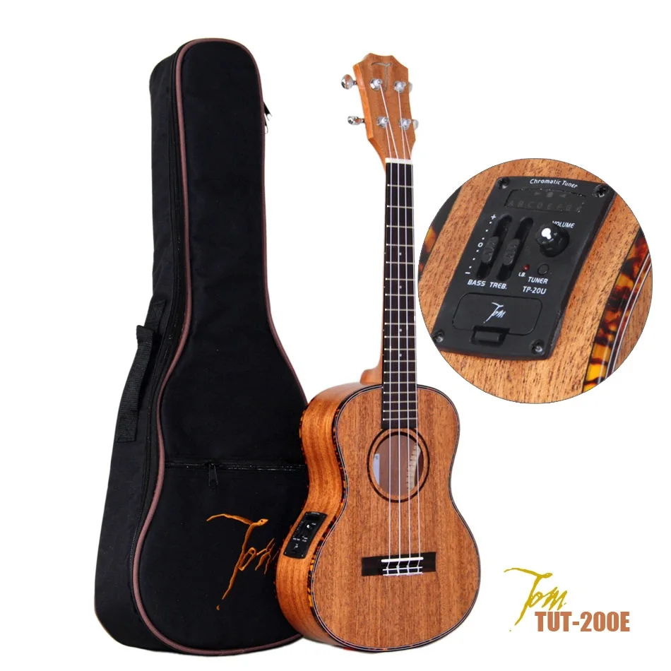 TOM guitar ukulele от производителя TUT-200E с EQ Ukulele Aquila струнами 26 дюймов бесплатная