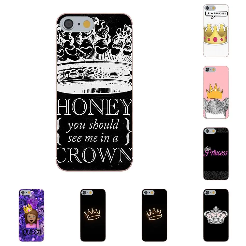 buy Oedmeb TPU Phone Capa Bitch Queen Crown King Princess For Galaxy Alpha Core Prime Note 4 5 8 S3 S4 S5 S6 S7 S8 S9 mini edge Plus