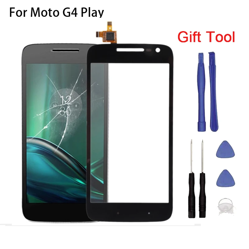 

New Touch screen For Moto G4 Play 5.0" XT1601/02/03 Touch Screen Digitizer Front Glass Touch Panel Replacement + tool