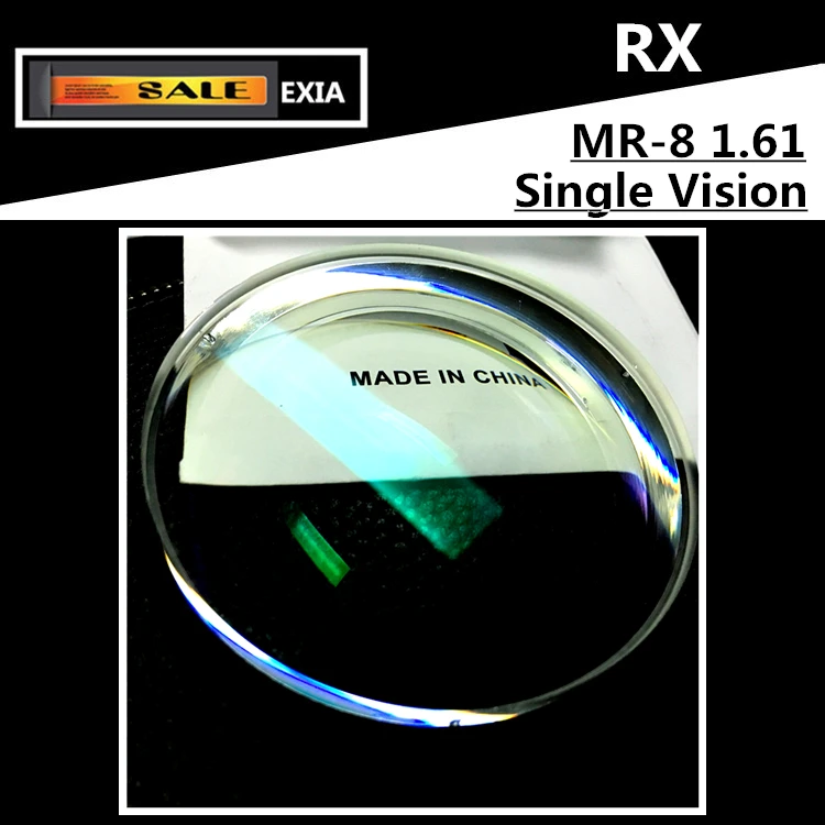 MR 8 1.61 Aspherical Optical Lenses HMC+Hydrophobic Single Vision
