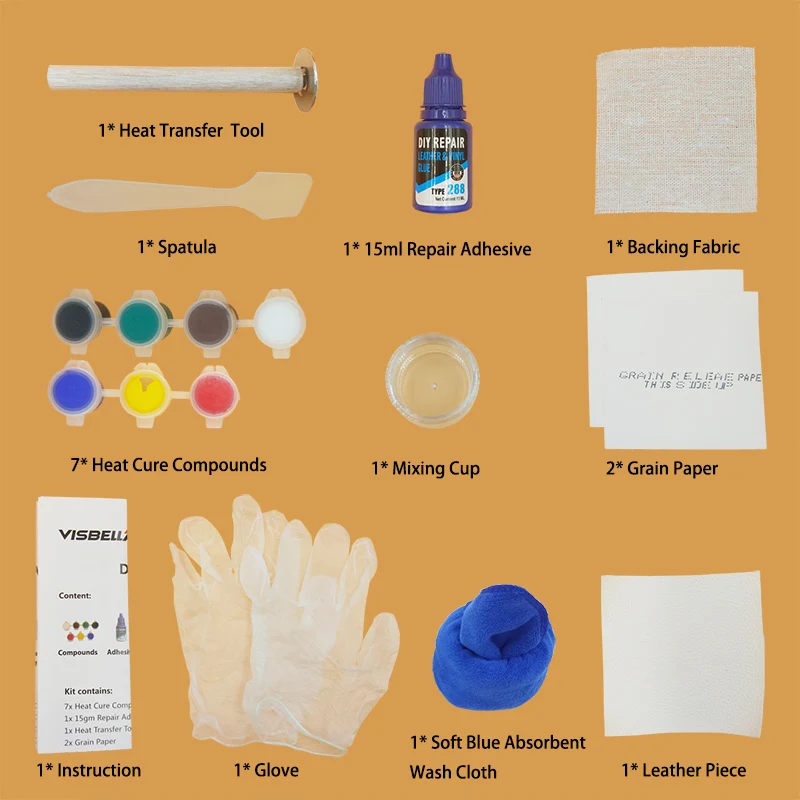 Leather repair kit