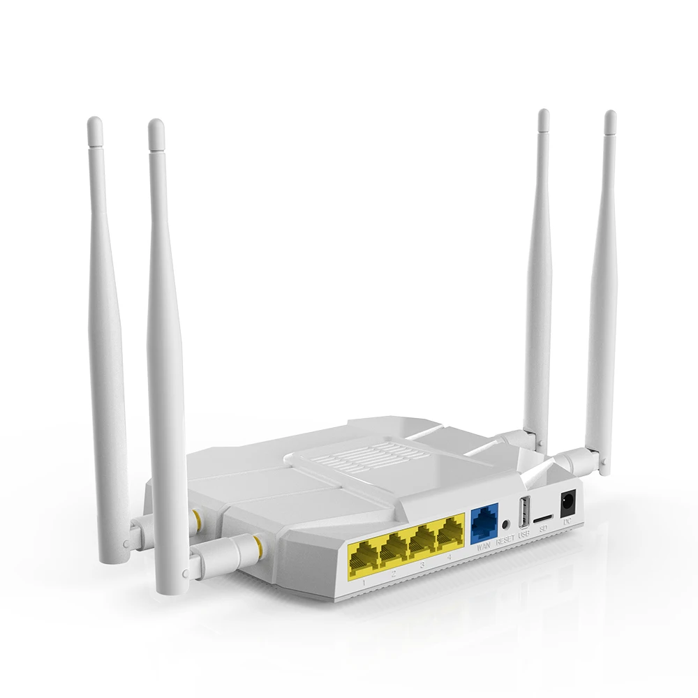 Гигабит Wi-Fi маршрутизатор 5G двухдиапазонный 4G беспроводной маршрутизатор, sim-карта 16 Мб 1200 Мбит/с модный дизайн с белой/черной точкой доступа