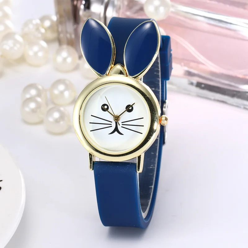 A150 Lovely Silicone Children's Watches Creative Cartoon Watches Girls Sport Watch Kids Wristwatches Black Christmas Gifts enlarge