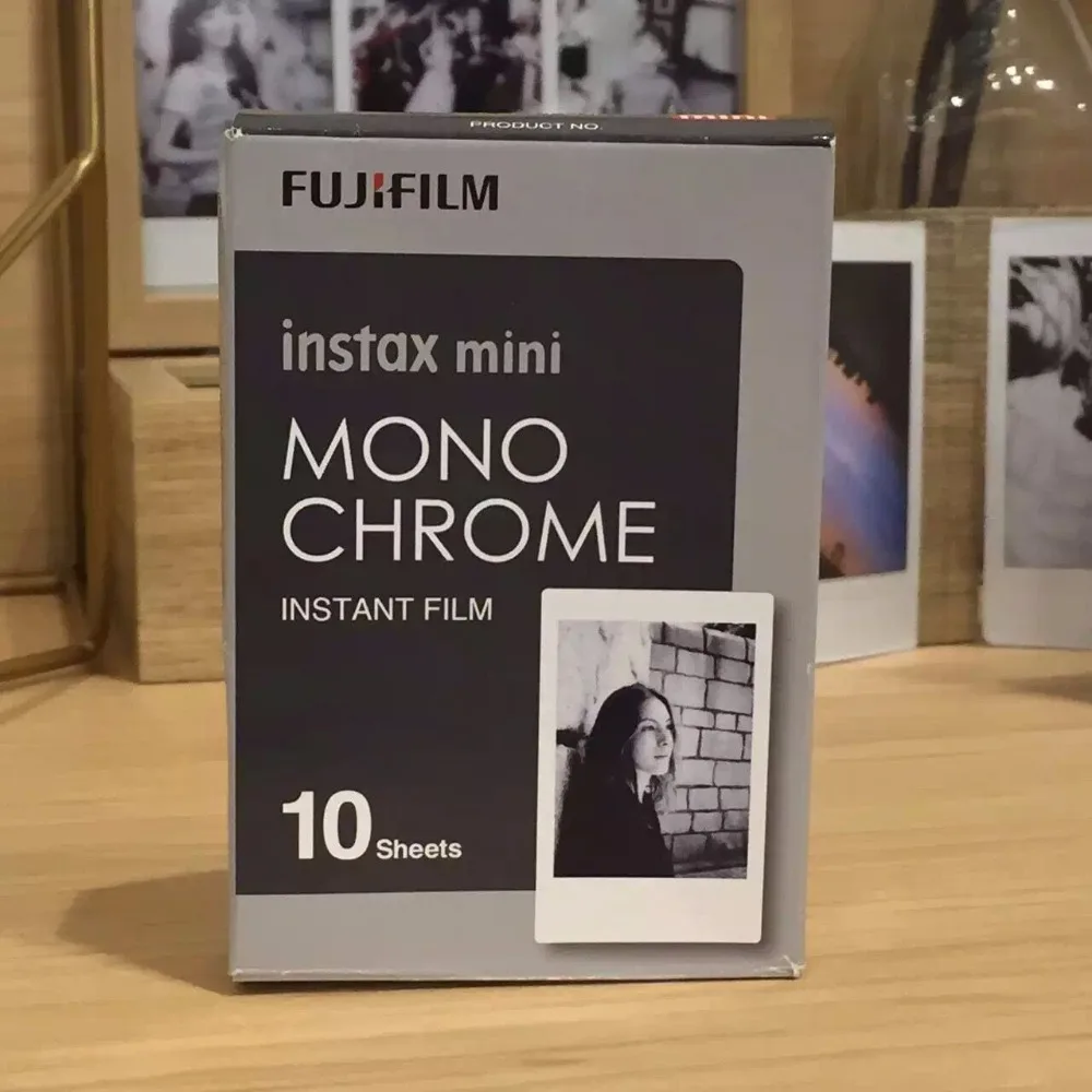 Новый Fuji Fujifilm Instax Mini 9 мгновенных Фильм монохромный Фотобумага 10 шт. для мини 8 7 s 50