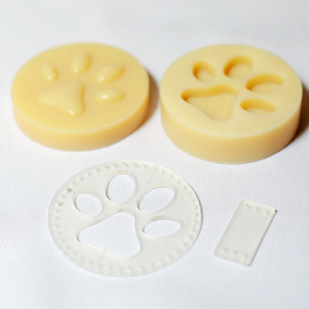 DIY leather craft dog cat paw key ring handing decoration shape modeling plastic mold with die cutting plastic mould set