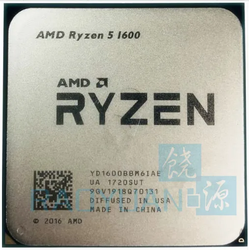 AMD Ryzen 5 1600 R5 1600 3.2 GHz ستة النواة اثني عشر موضوع 65 W معالج وحدة المعالجة المركزية YD1600BBM6IAE المقبس AM4 AMD Ryzen 5 1600 R5 1600 3.2 GHz ستة النواة اثني عشر موضوع 65 W معالج وحدة المعالجة المركزية YD1600BBM6IAE المقبس AM4