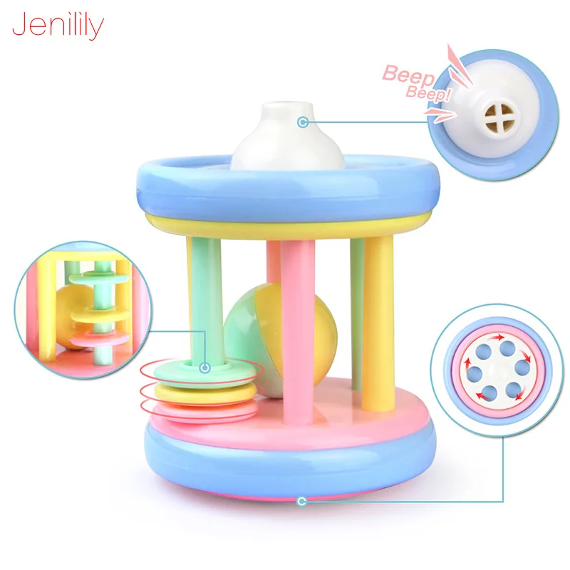 

1 Pc Bed Hand Bells 0-12 Months Baby Rattle Toys Cute Mobile Teether Early Education Toy For Newborn Gifts Cindy Color