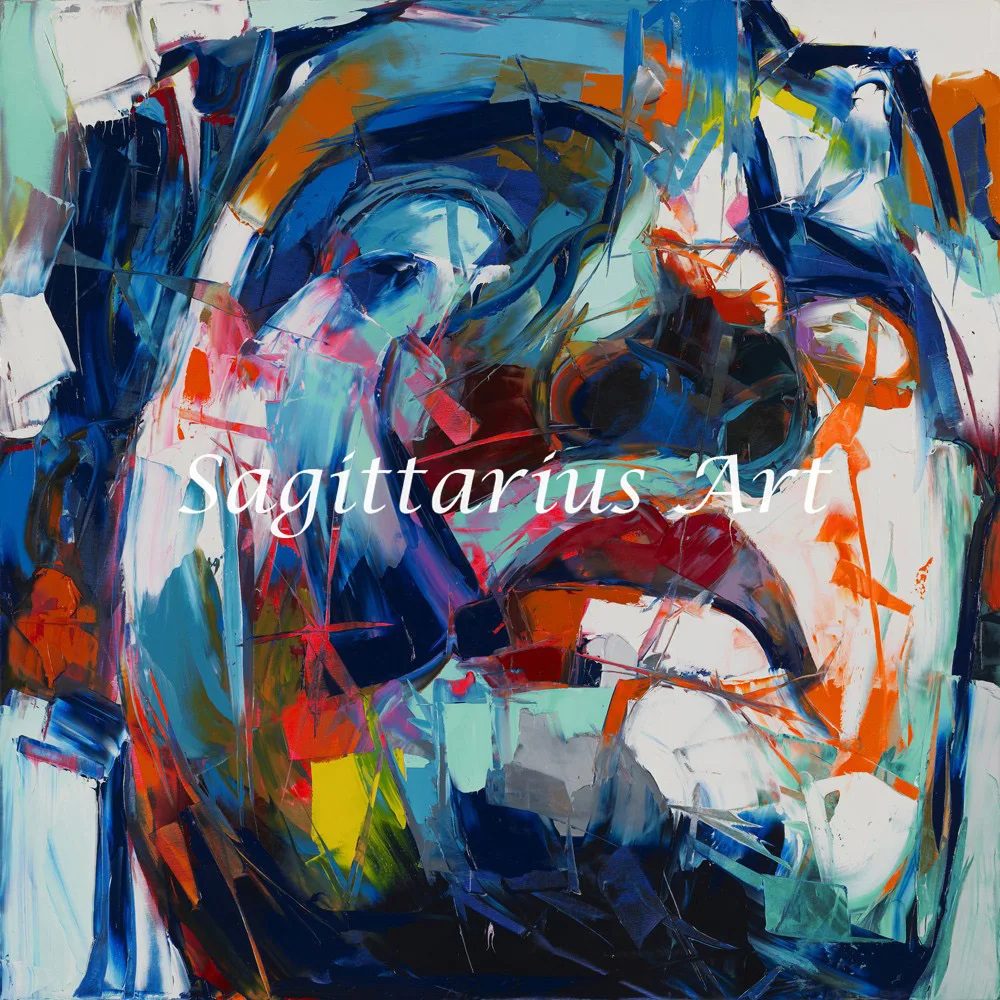 

Hand Painted High quality Palette knife Abstract Oil Painting Canvas Francoise Nielly Designers Cool Face Home Fine Art artwork