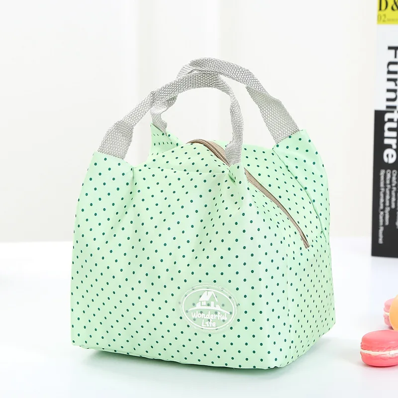 Портативная термоизолированная охлаждающая сумка Ланч-бокс переноска для пикника Сумка - Цвет: Зеленый