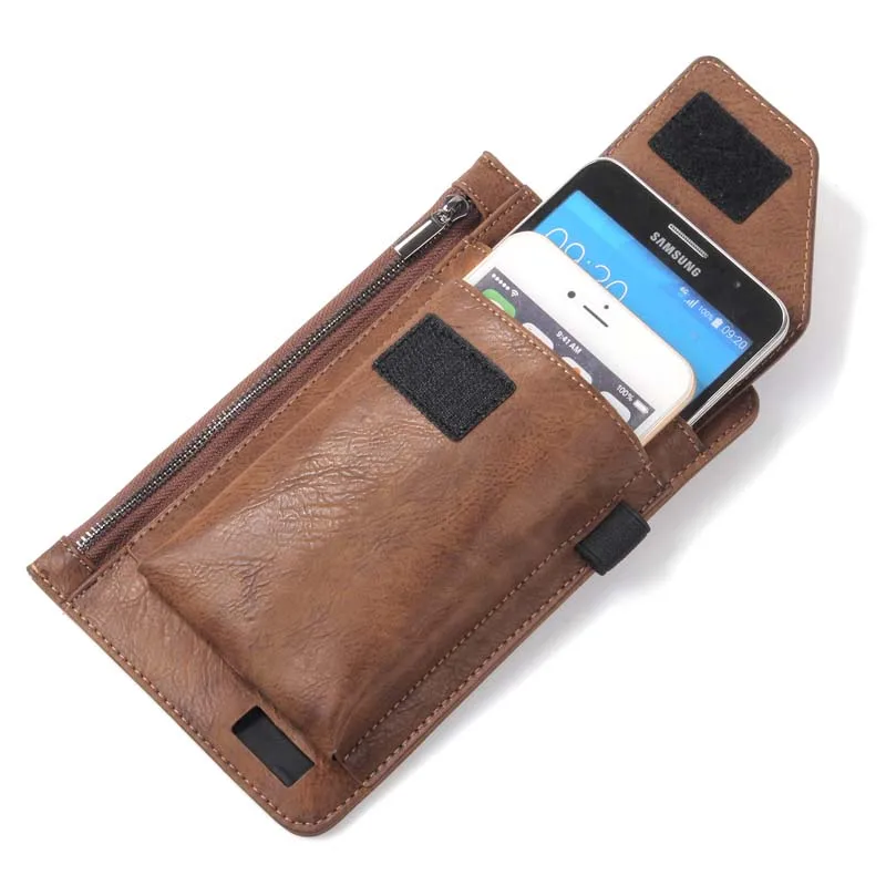 JINSERTA ремень чехол для samsung Galaxy Note 8 кожаный Универсальный многофункциональный кошелек на молнии сумка кобура Чехол под 6,3 ''телефон