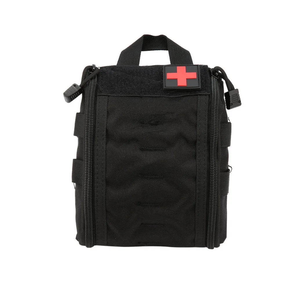 Bolsa de primeros auxilios portátil al aire libre táctica funda médica Paquete de cintura multifuncional Camping escalada bolsa de emergencia Kit de supervivencia