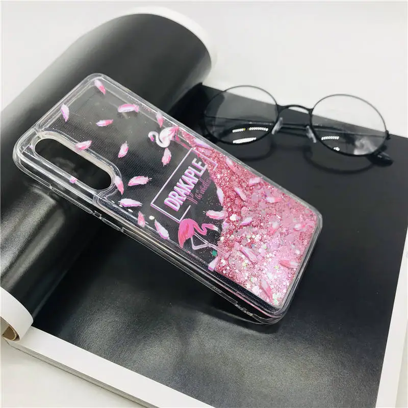 Feather Жидкий блеск Чехол для Xiaomi mi 9 SE mi 8 Lite A2 A1 POCO F1 Red mi Примечание 7 5 6 iPad Pro Red mi 7 6 5 плюс S2 5A 4A 4X крышка mi X 2S - Цвет: Feather