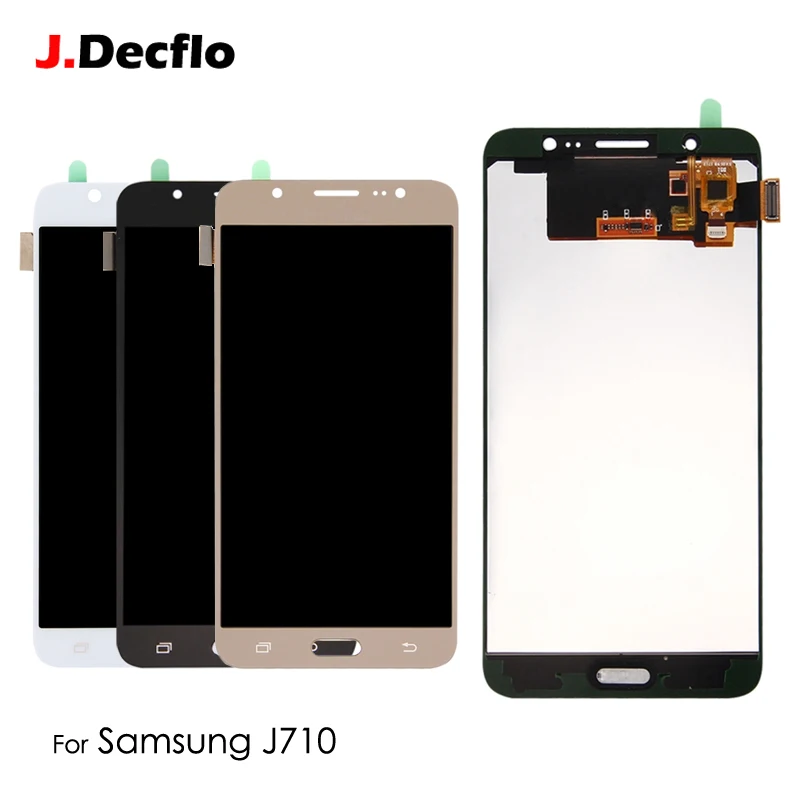 

LCD Display For Samsung Galaxy J710 J7 2016 J710F J710M J710FN Touch Screen Digitizer Assembly Adjustable Brightness