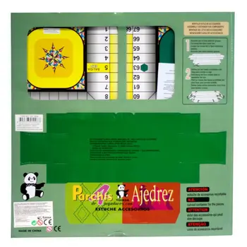 

Board De ludo and chess with accessories