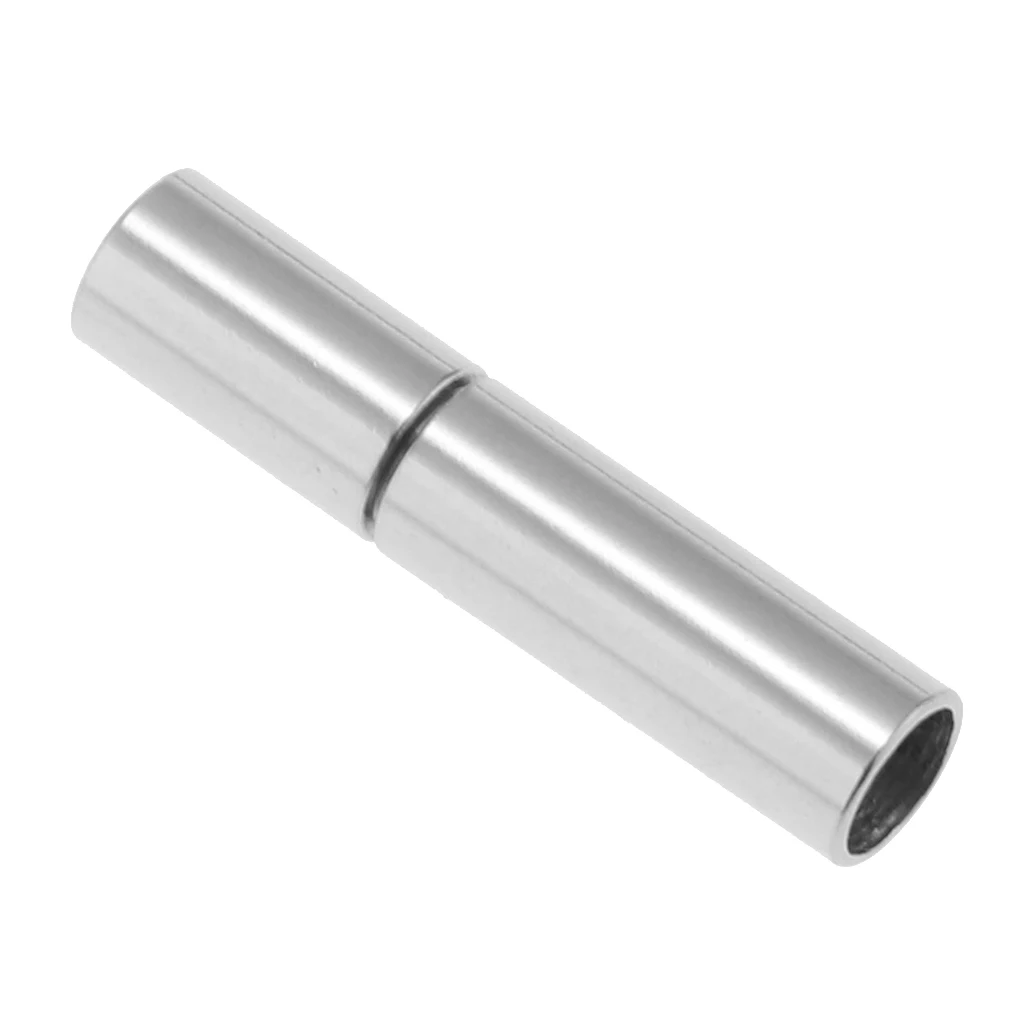 Stainless Steel Bayonet Bracelet End Push Clasps Cord Ends for Leather Cord Buckle DIY Jewelry Craft Connectors