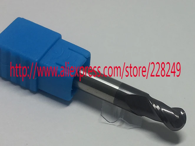 

1pc R4*16*D8*75L-HRC55 2 Flutes Tungsten solid carbide Coated Ball Nose End Mills CNC milling cutters