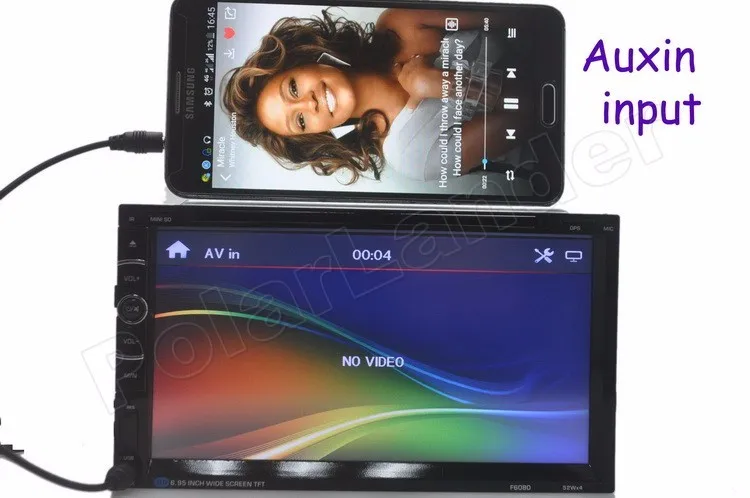 Top Support AM FM RDS 2 DIN Car DVD Player MP4 MP5 Touch Screen Bluetooth TF Auxin 6.95