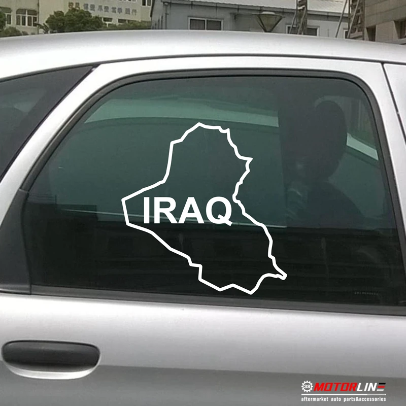 

Iraq Map outline Silhouette Veteran Vet Decal Sticker Car Vinyl pick size color