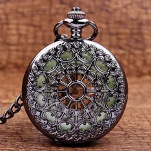 Nouvelle Lumineux Montre De Poche Mécanique Steampunk Vintage Creux Couverture Analogique Squelette Main Mécanique à Remontage Automatique Montre De Poche pour les Hommes