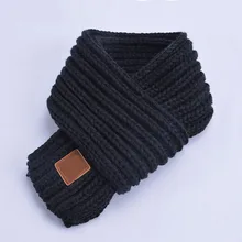 Зимний шарф для мальчиков и девочек, детский шарф с помпоном, теплые шарфы для шеи, вязаные шерстяные теплые шарфы для шеи, echarpe foulard bufandas