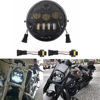 

Motorcycle Black Headlight V Rod VROD VRSCA VRSC Headlight VRSC/V-ROD Motorcycle LED Headlamp With DOT E9