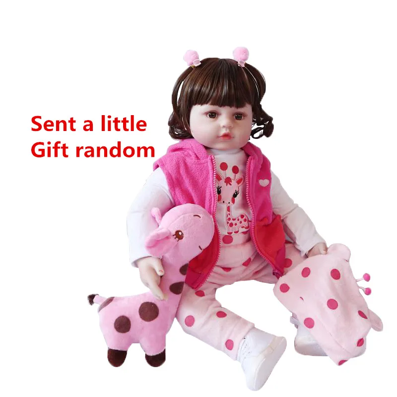 

45cm/60cm Toy Baby Doll Reborn Dolls Silicone Reborn Baby Dolls Simulation Lifelike Toddler Doll Girls Toys For Children #ED