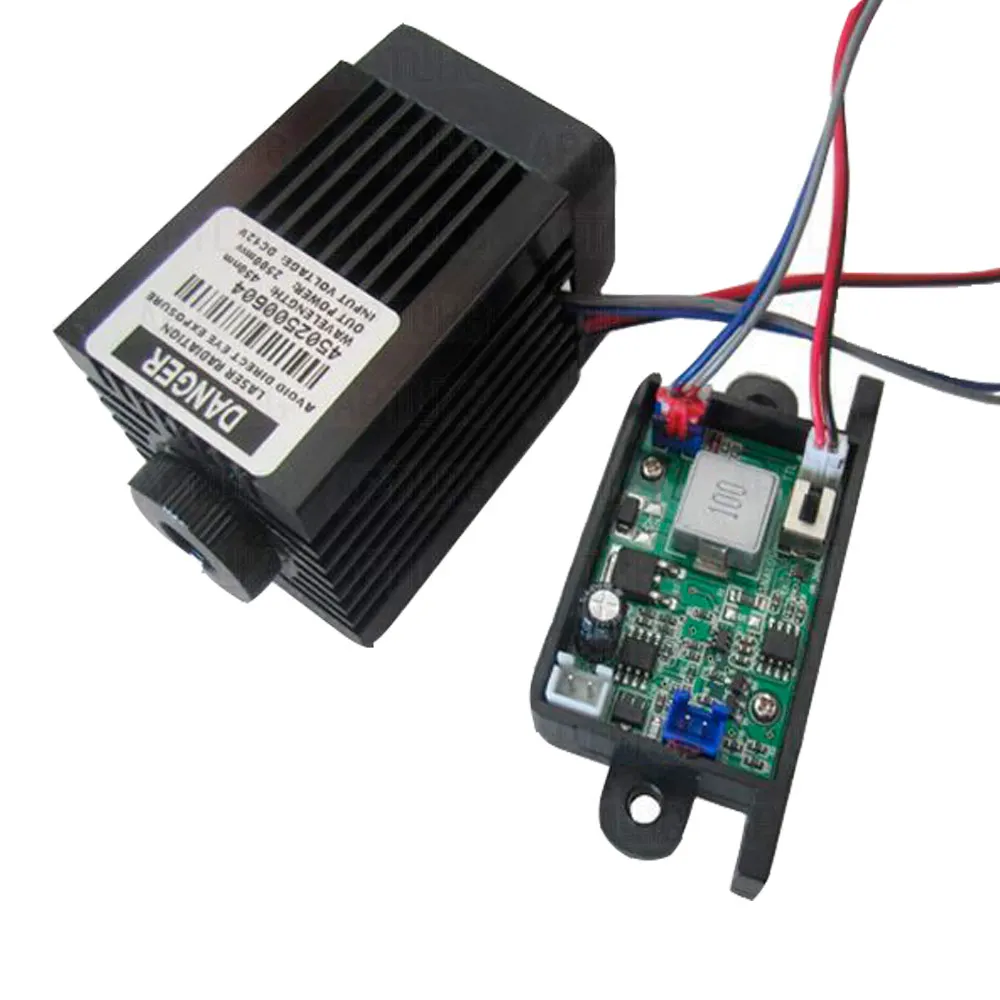 

2.5w high power 445NM focusing blue laser engraving cutting TTL module 2500mw