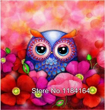 3D mosaik diy diamant malerei cartoon eule und blume diamant stickerei haushalts platz diamant kunst dekoration BK-575