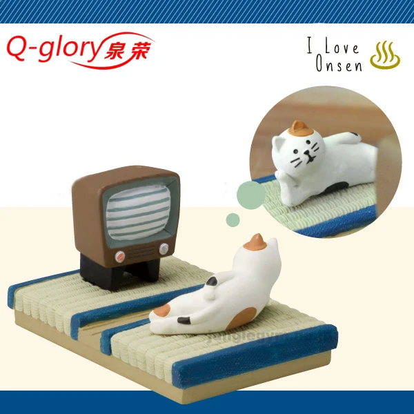 zakka cats and phoenix resin home decor couch trip meter spa ornaments phonde stand cat lazy